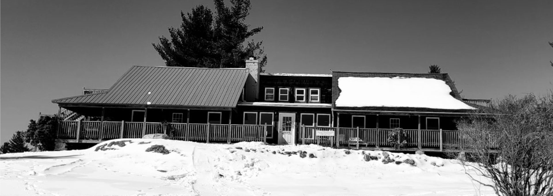 View of Noble View Outdoor Center in winter