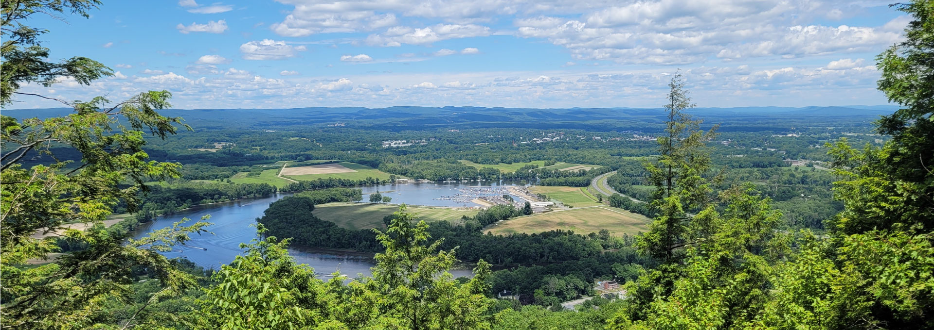 View of the Connecticut River from Mount Tom