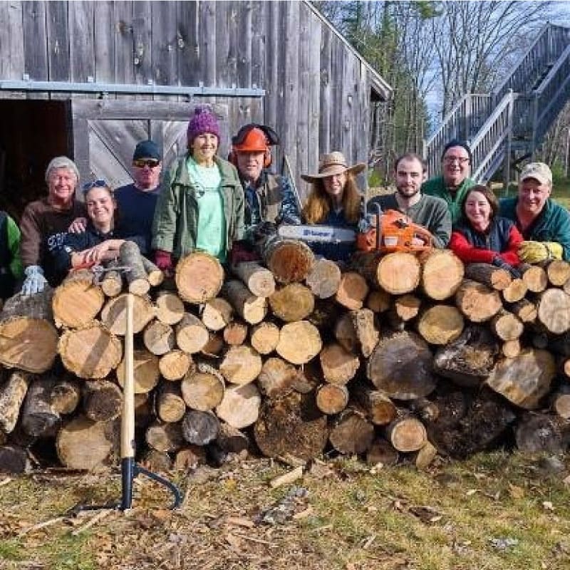 Stacking wood