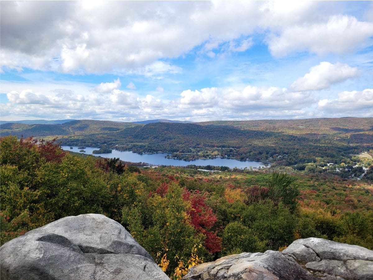 Lake view in fall