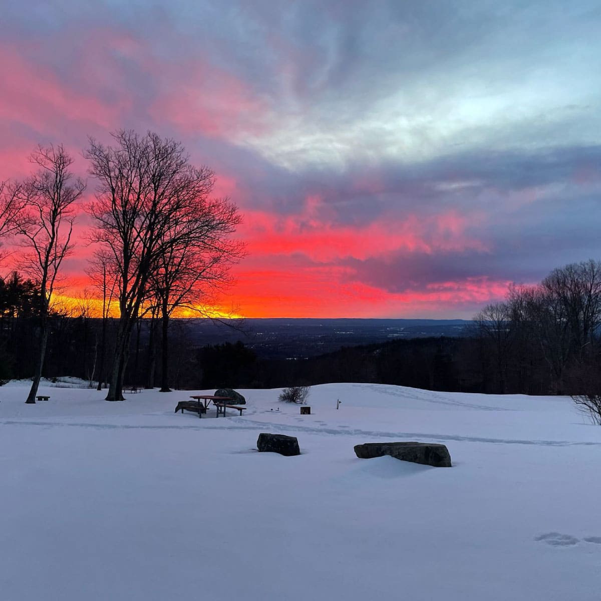 Winter sunset at Noble View