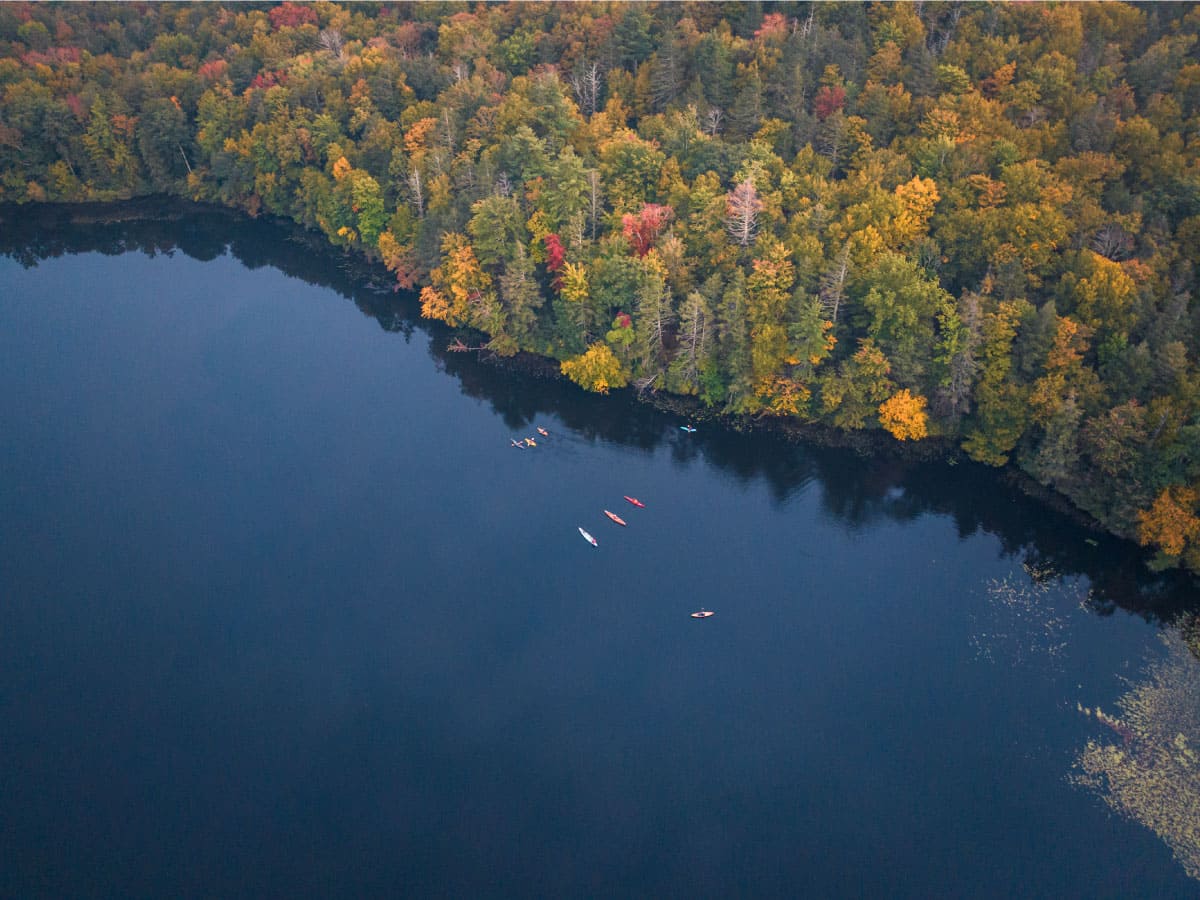 Kayakers on Russell Pond