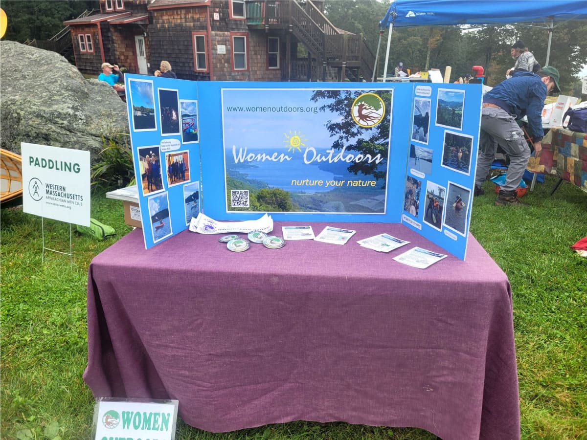 Women Outdoors display table