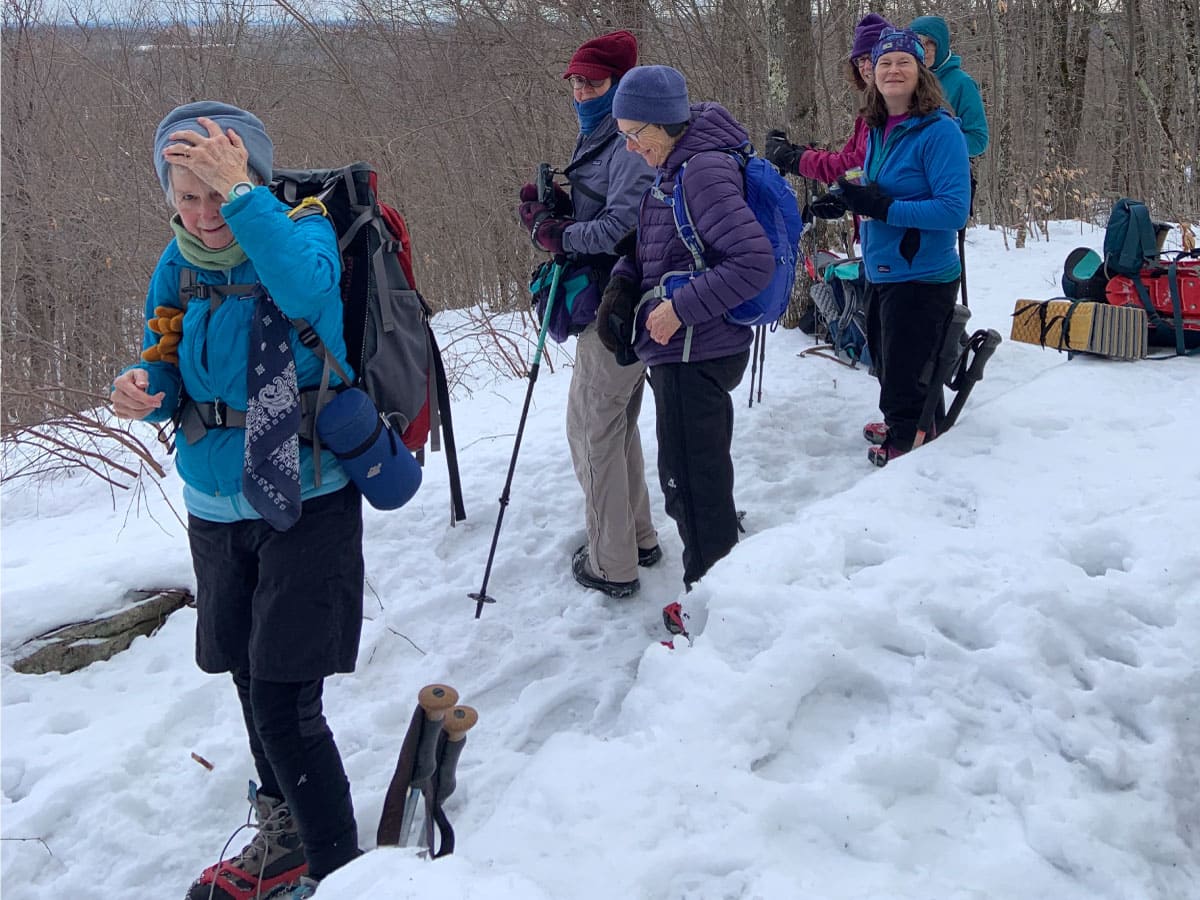 Winter hikers