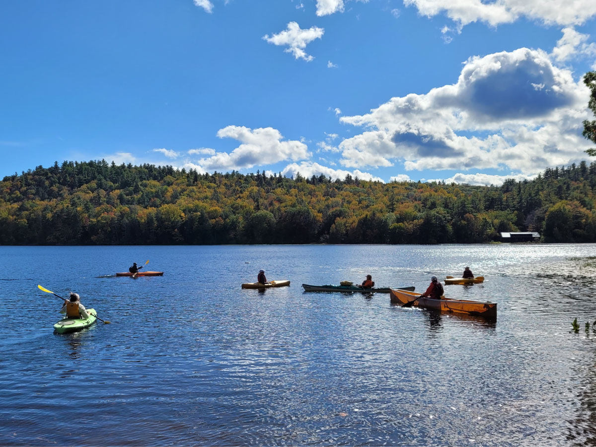 Boaters on Russell Pond