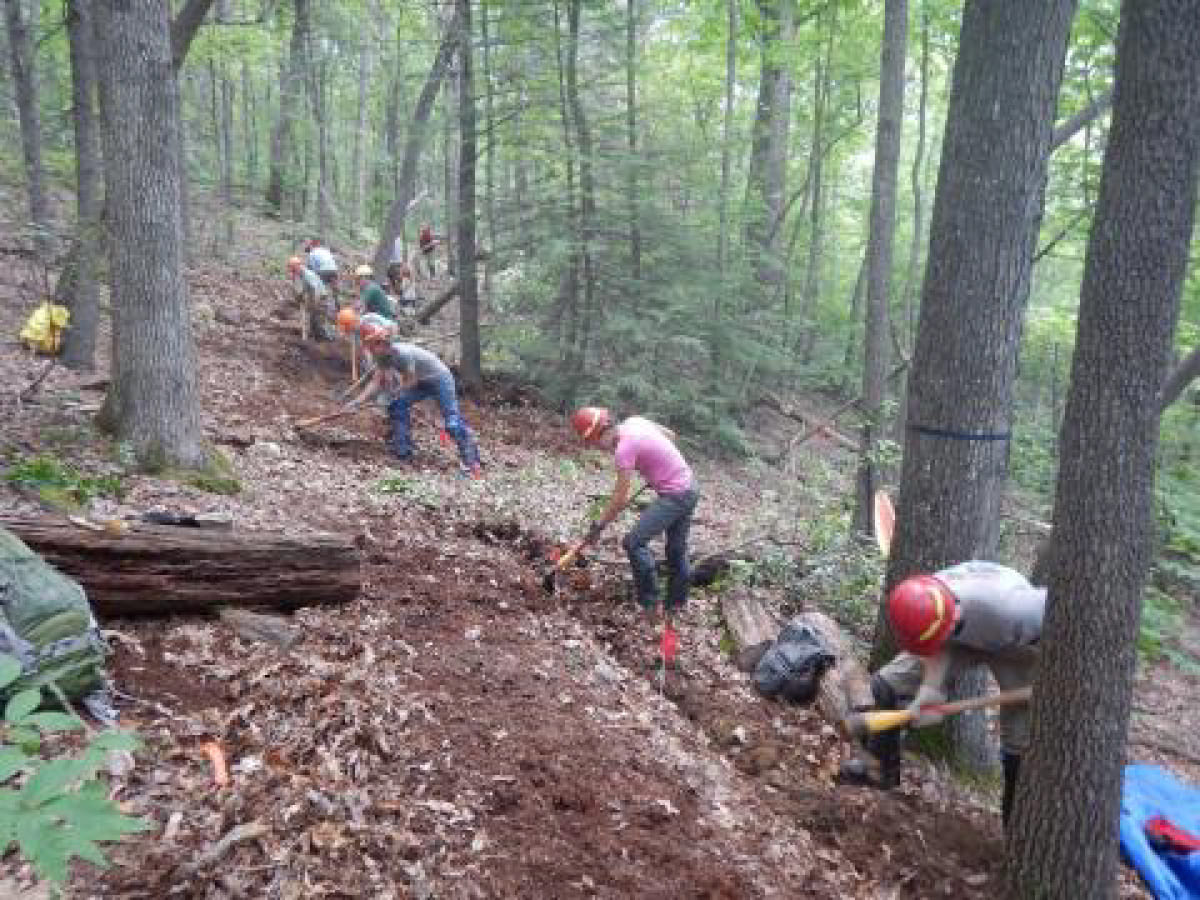 Trail crew at work